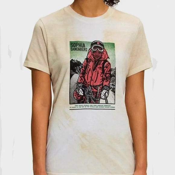 The North Face Black and Tan Graphic Tee - Picture 1 of 9